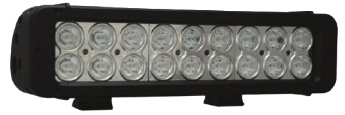 30" XMITTER PRIME AMBER LED BAR BLACK 54 5W LED'S 10? NARROW