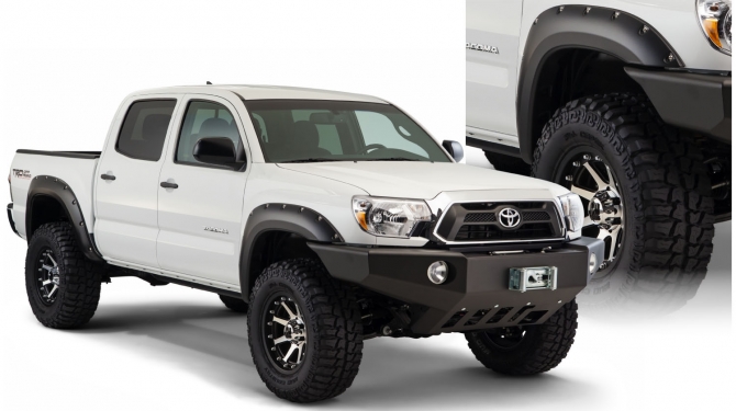 Bushwacker Pocket Style Fender Flare - OE Matte Black - 73.5 length (Set of 4) 2012-2015