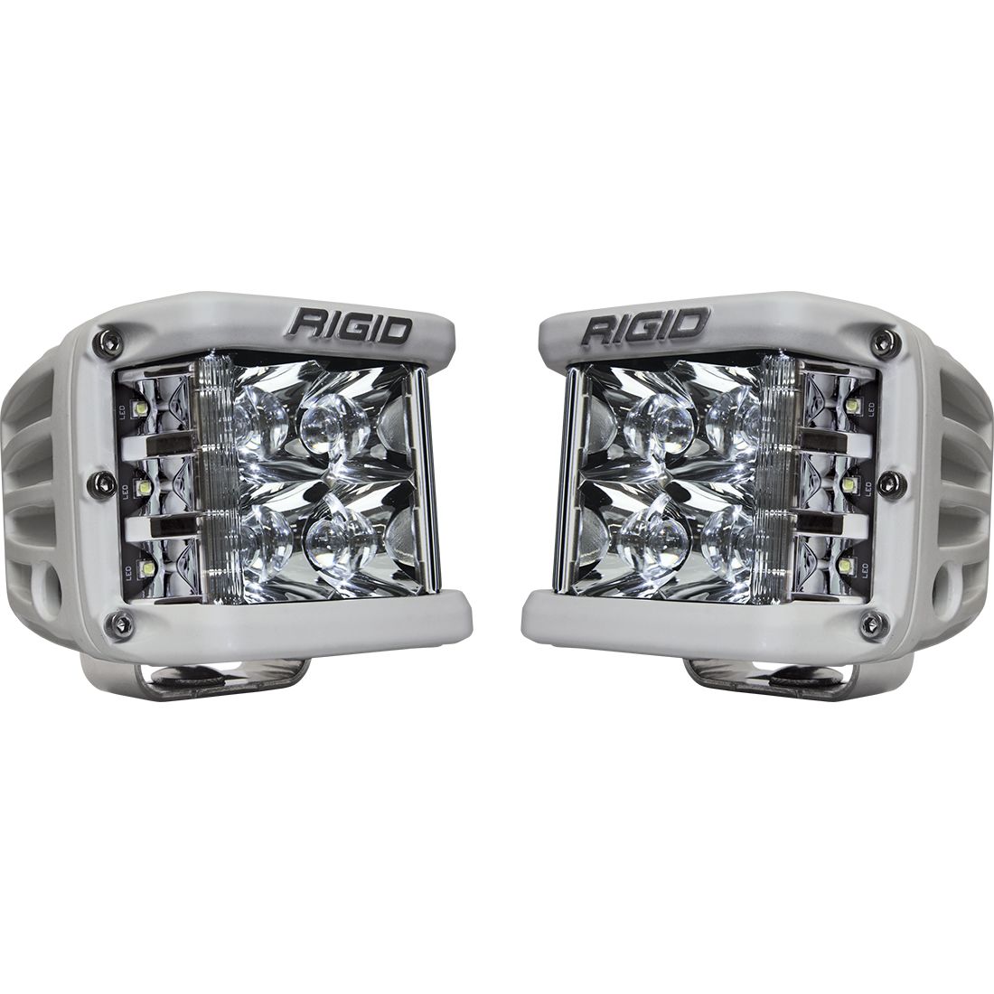 Rigid Industries Spot Surface Mount White Housing Pair D-SS Pro