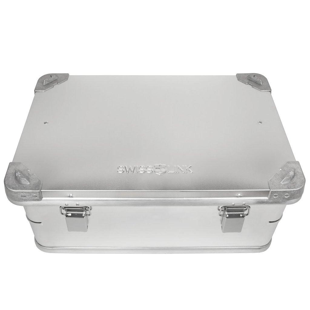 Aluminum Storage Box (1 Medium) - Nests with larger boxes