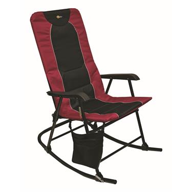 Faulkner Dakota Rocking Chair 42.1in x 24 in x 35.8 (300 lb. capacity) - Burgandy/Black