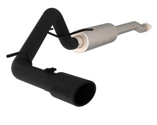 MBRP Tacoma Exhaust System Kit Cat Back System; T409 Stainless Steel; With Muffler; 3 Inch Pipe Diameter; Single Exhaust With Single Exit - Black - 2016+
