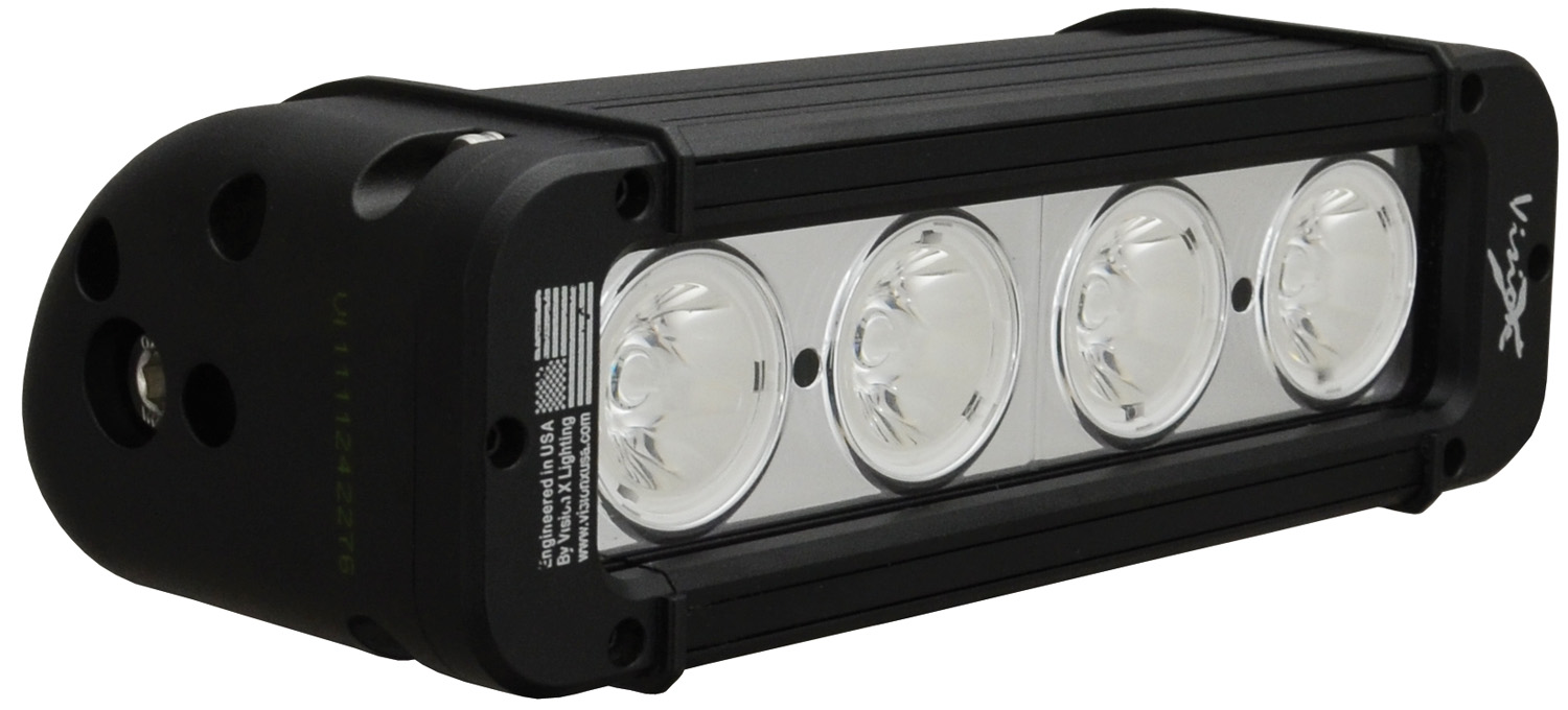 8" EVO PRIME LED BAR BLACK 4 10W LED'S 20? NARROW
